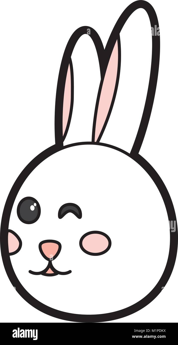 rabbit or bunny wink icon image Stock Vector Image & Art - Alamy