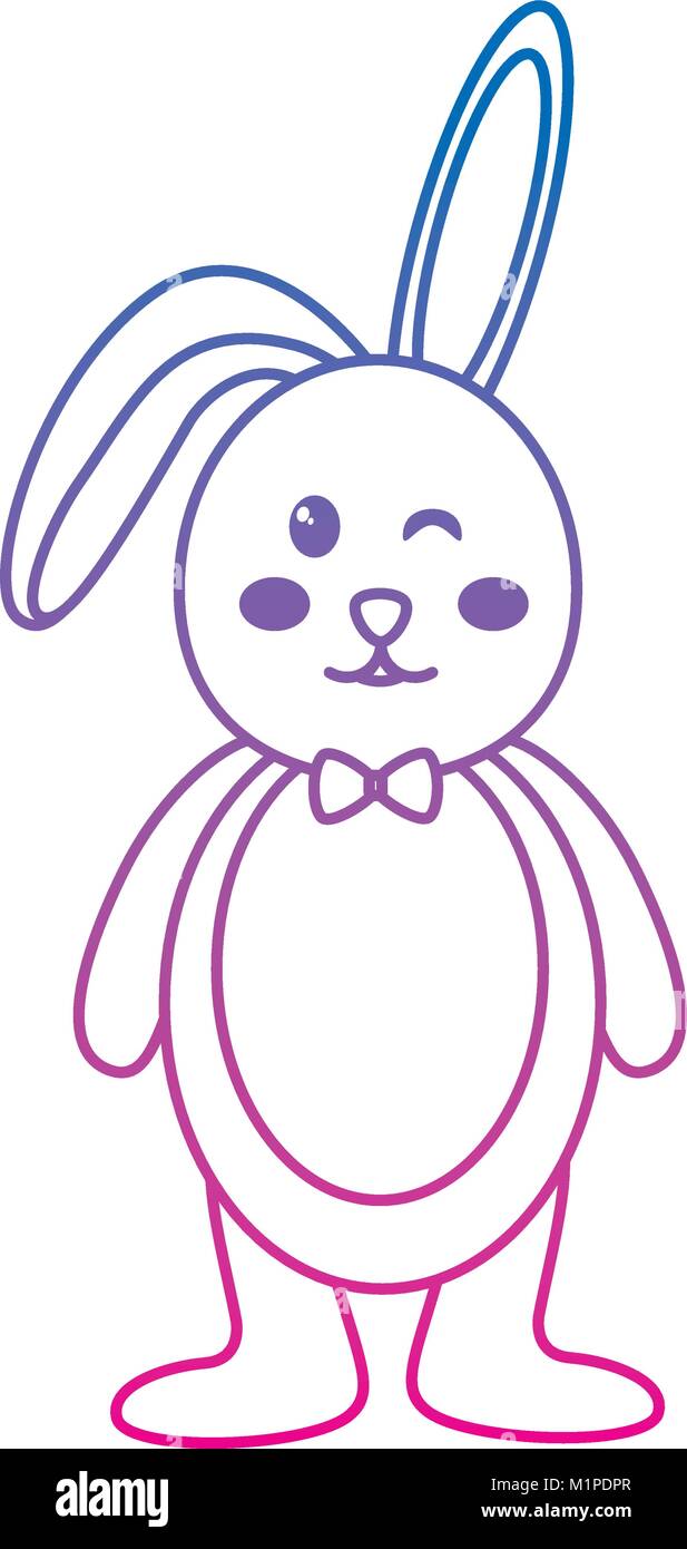 rabbit or bunny wink icon image icon image Stock Vector Image & Art - Alamy