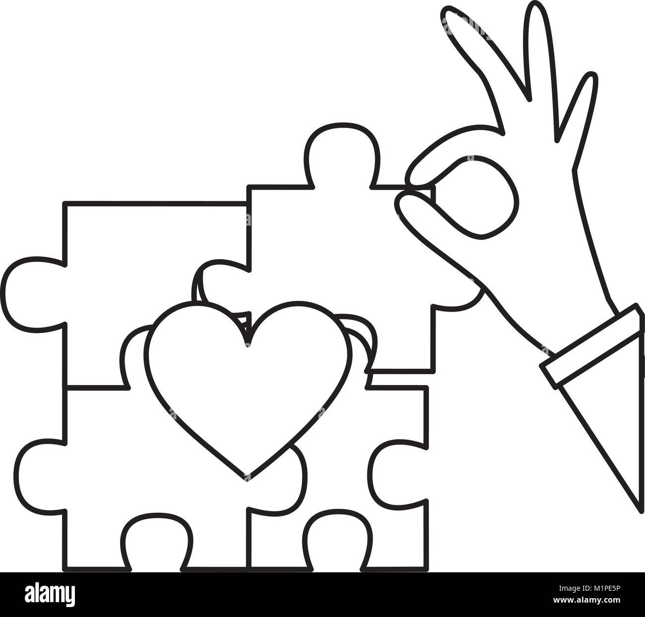 puzzle pieces icon image Stock Vector Image & Art - Alamy