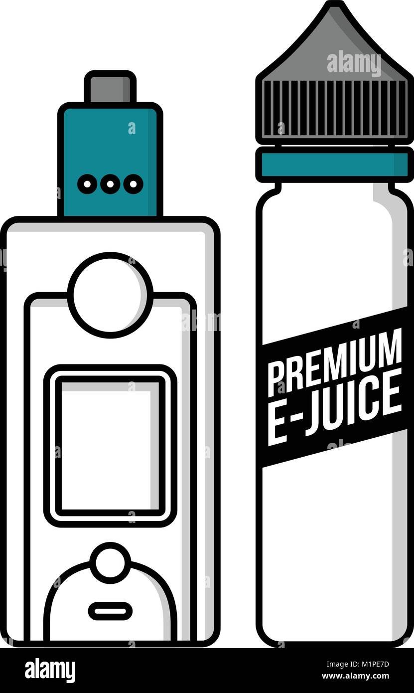 personal vaporizer e-cigarette e-juice liquid plastic bottle vector art  Stock Vector Image & Art - Alamy