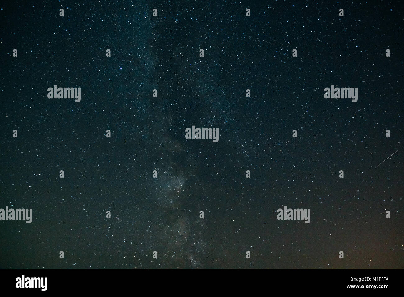 Starry sky with the Milky Way. Night Stock Photo - Alamy
