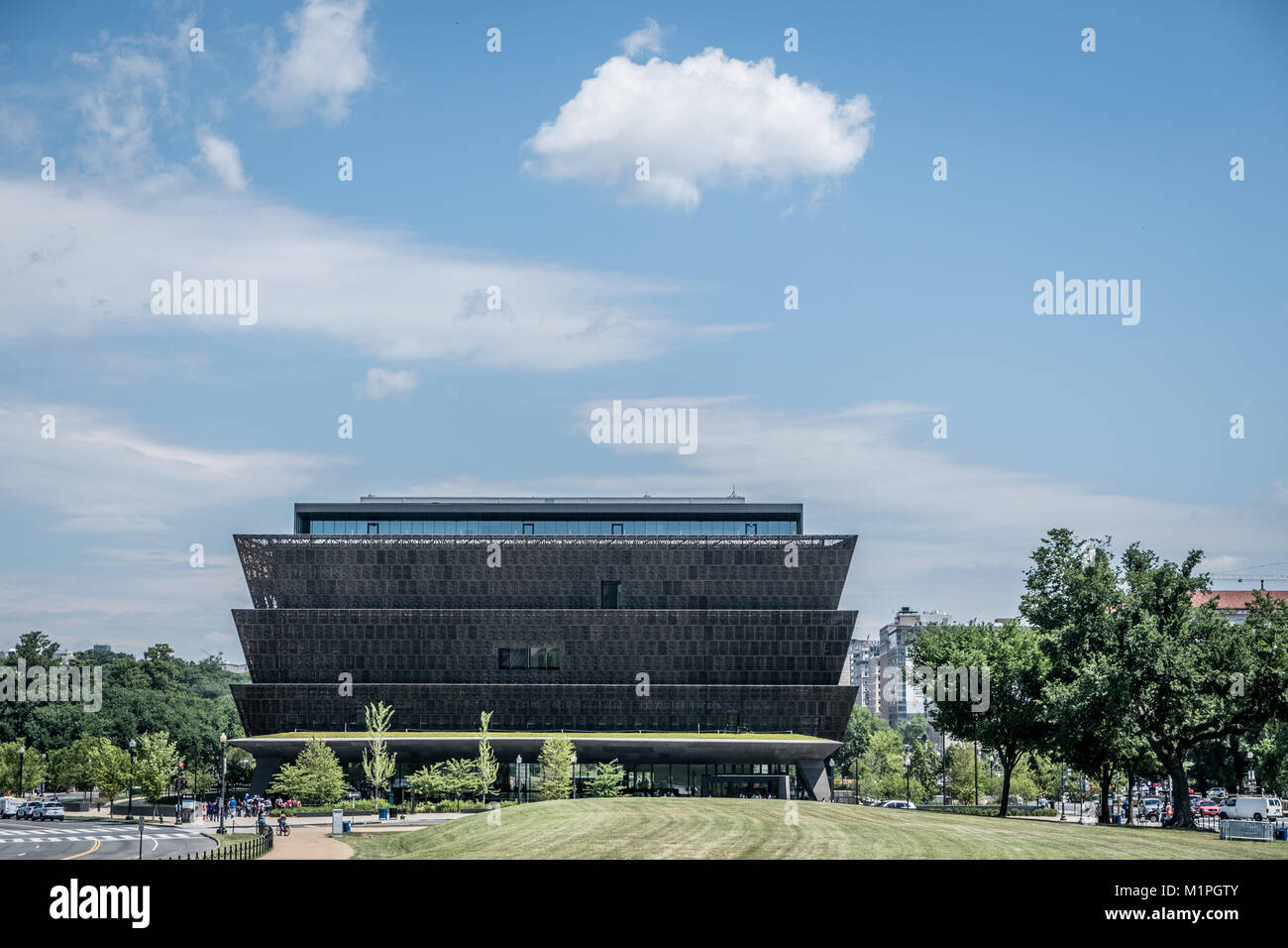 Washington, D.C., United States - June 21, 2017: The building of the National Museum of African American History and Culture. Stock Photo