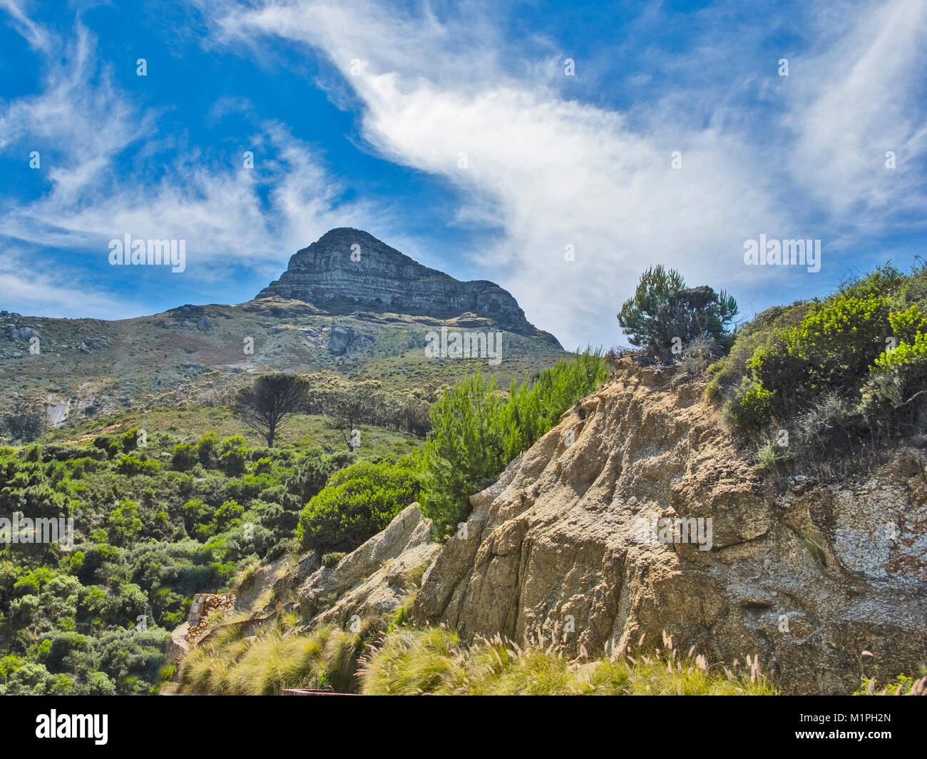 Panorama of Lion Head in Cape Town, South Africa Stock Photo - Alamy
