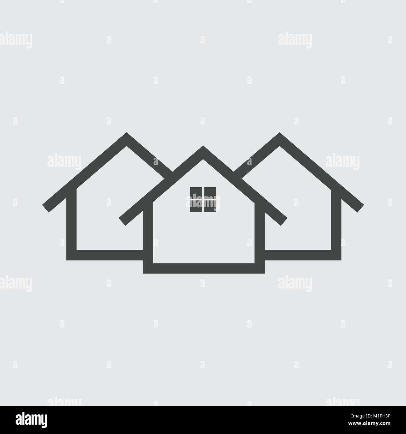 House flat Icon Stock Vector Image & Art - Alamy