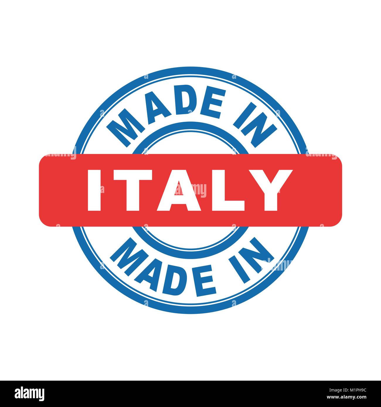 Made in Italy. Vector emblem flat Stock Vector