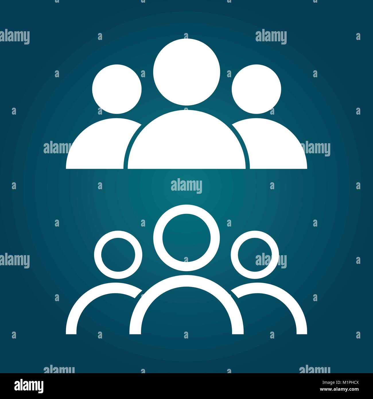 People icon. Flat vector illustration Stock Vector Image & Art - Alamy