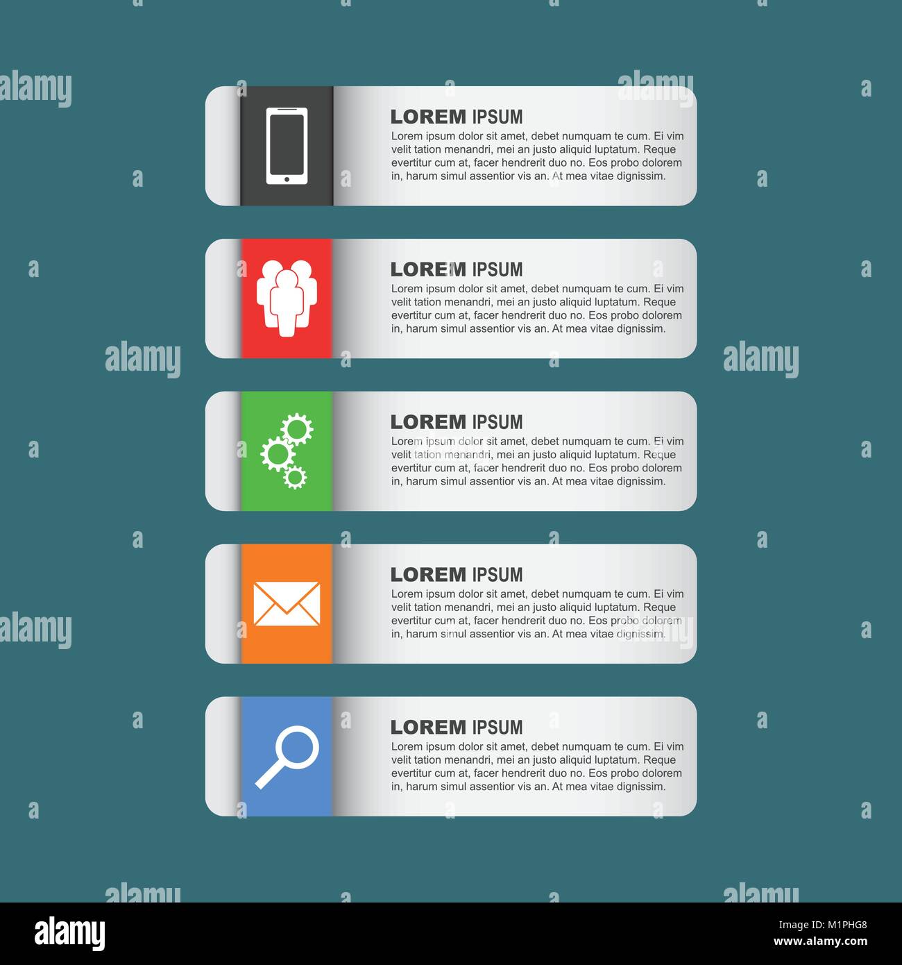 Flat vector illustration set infographics for business Stock Vector ...