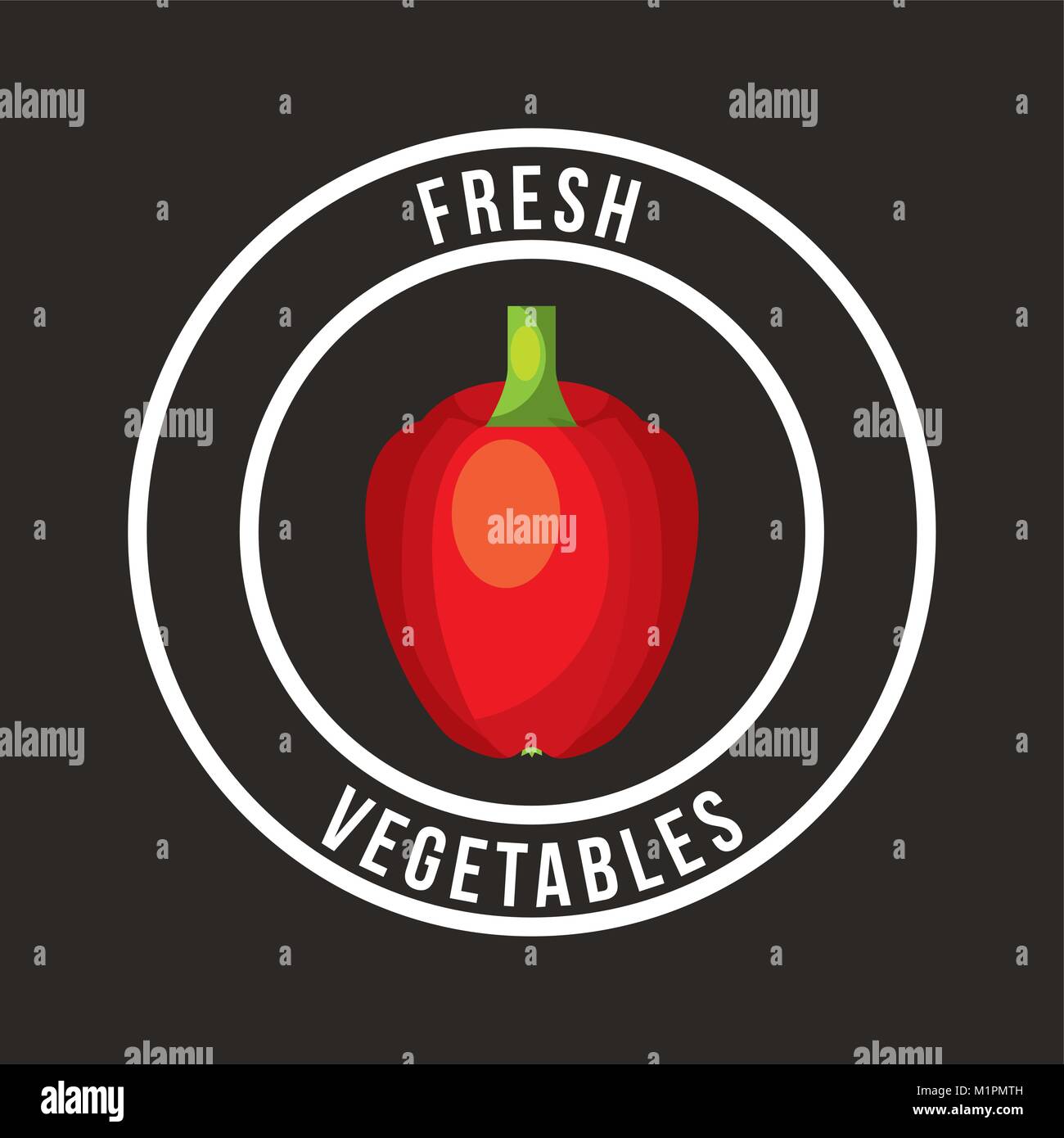 fresh organic food emblem image Stock Vector Image & Art - Alamy