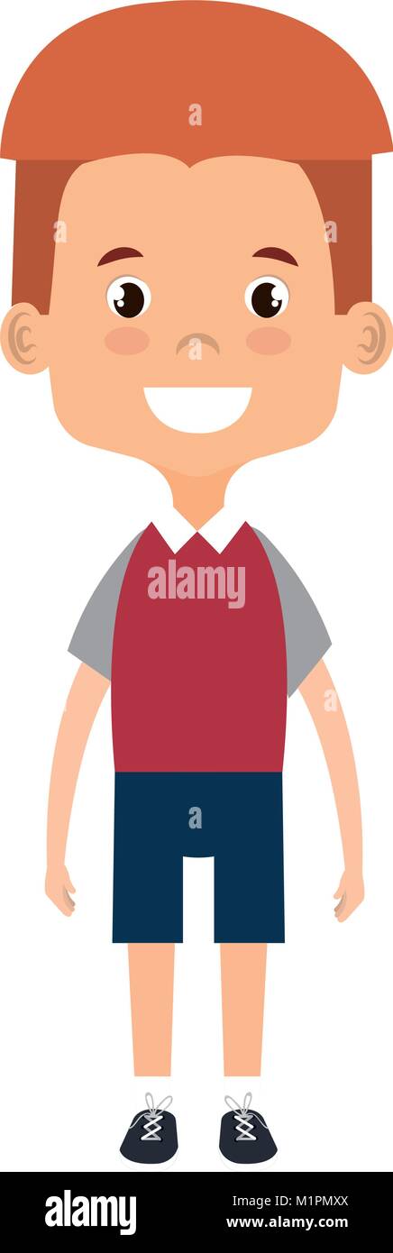 cute and little boy Stock Vector Image & Art - Alamy