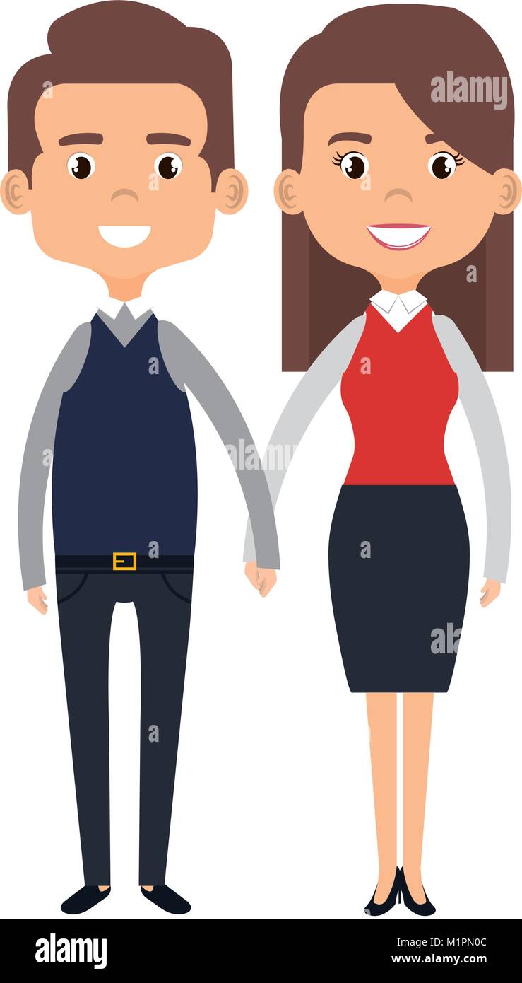 cute mother and father couple characters Stock Vector Image & Art - Alamy