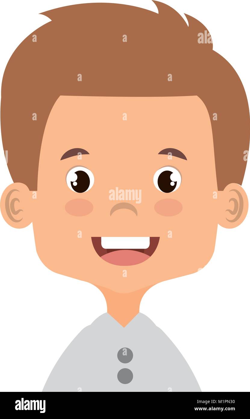 cute and little boy Stock Vector Image & Art - Alamy