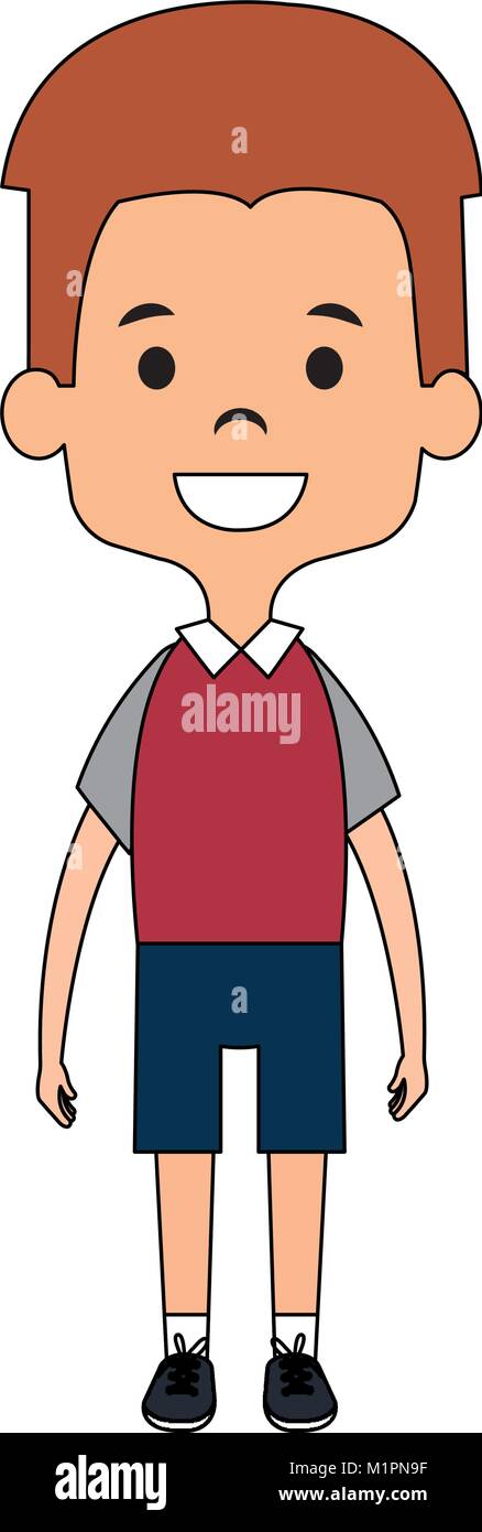 cute and little boy Stock Vector Image & Art - Alamy