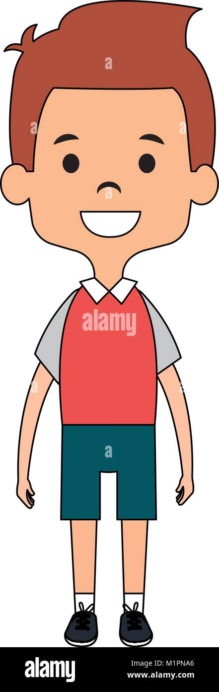 cute and little boy Stock Vector Image & Art - Alamy