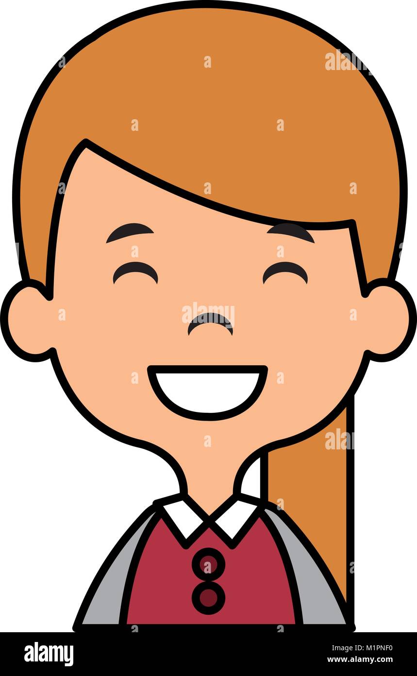 cute and little girl Stock Vector Image & Art - Alamy