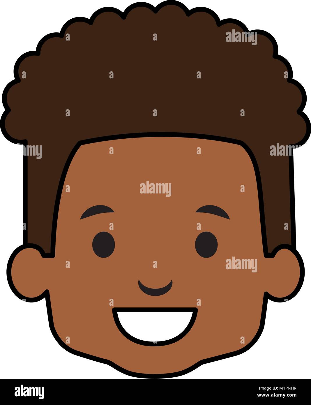 cute and little boy head Stock Vector Image & Art - Alamy