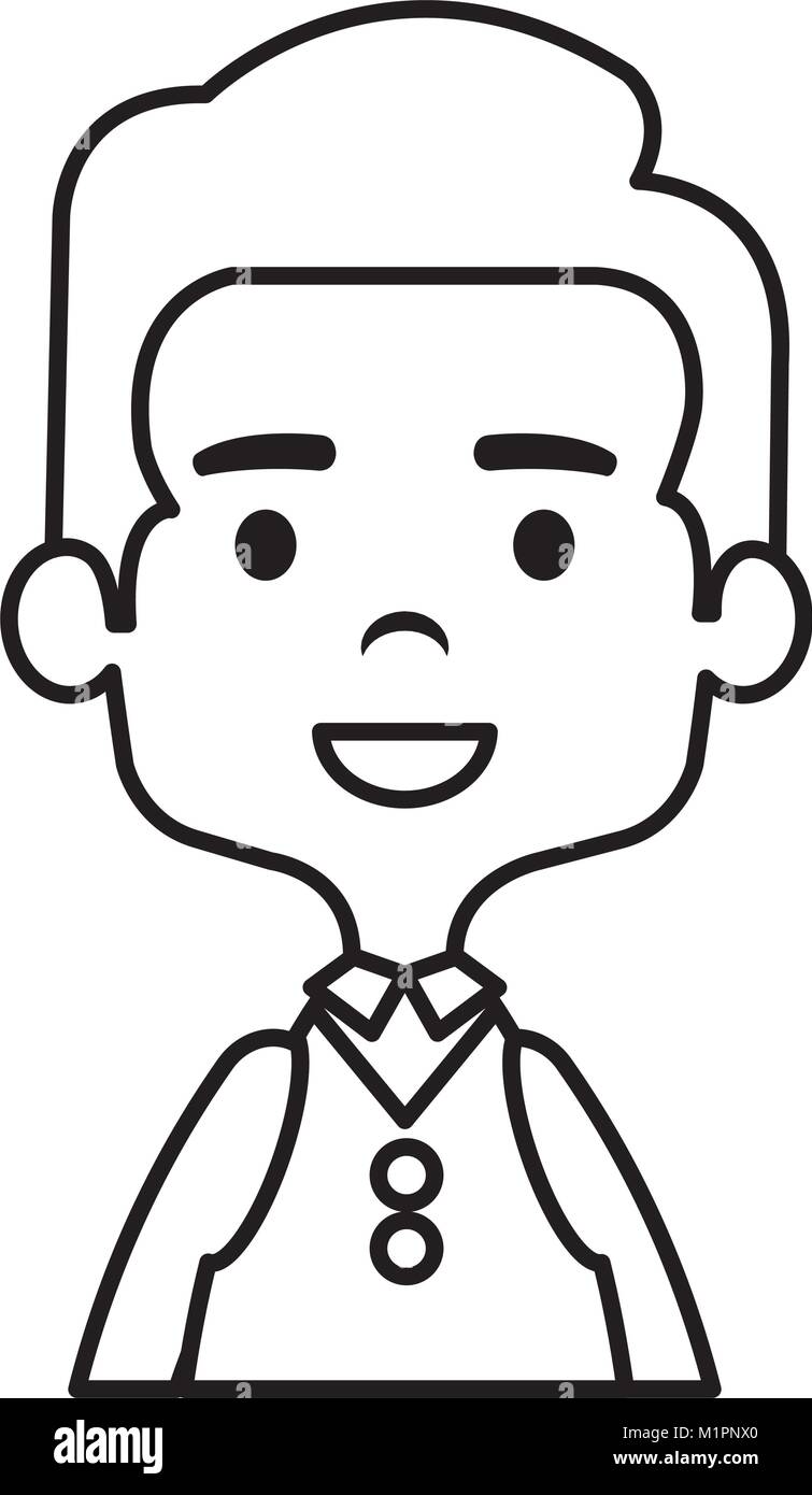 cute and little boy Stock Vector Image & Art - Alamy