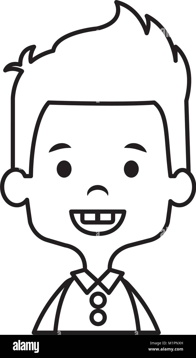 cute and little boy Stock Vector Image & Art - Alamy