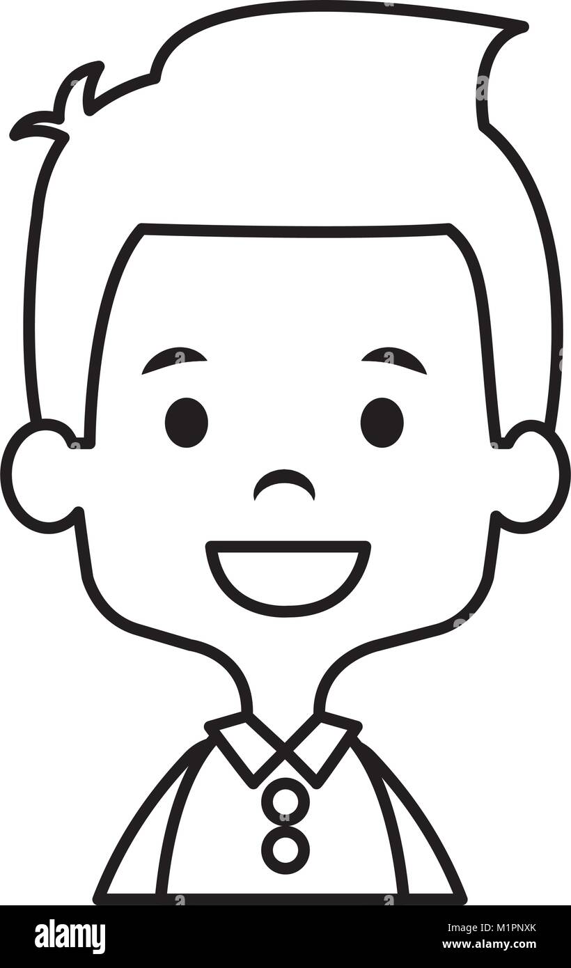 cute and little boy Stock Vector Image & Art - Alamy