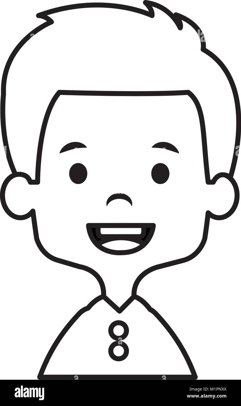 cute and little boy Stock Vector Image & Art - Alamy