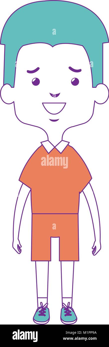 cute and little boy Stock Vector Image & Art - Alamy