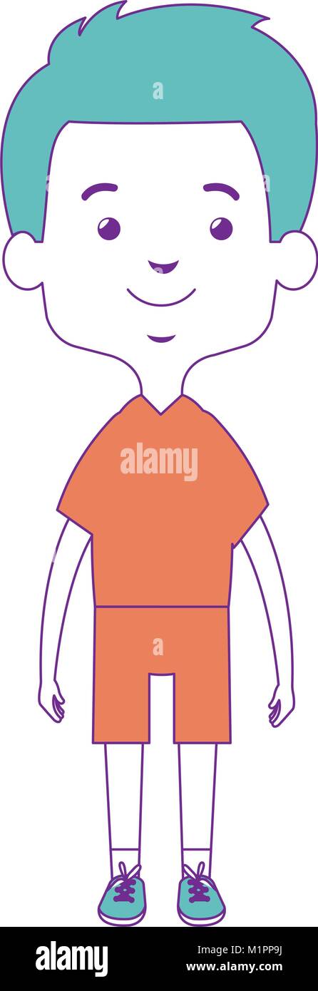 cute and little boy Stock Vector Image & Art - Alamy
