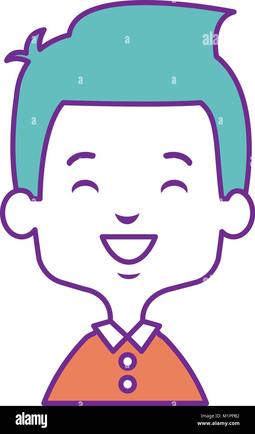 cute and little boy Stock Vector Image & Art - Alamy