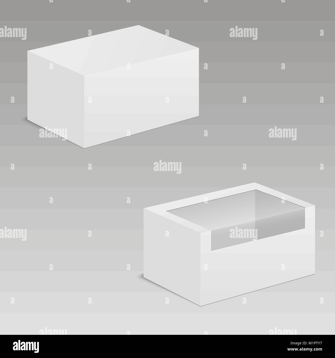Download White mock up blank cardboard rectangle take away handle ...