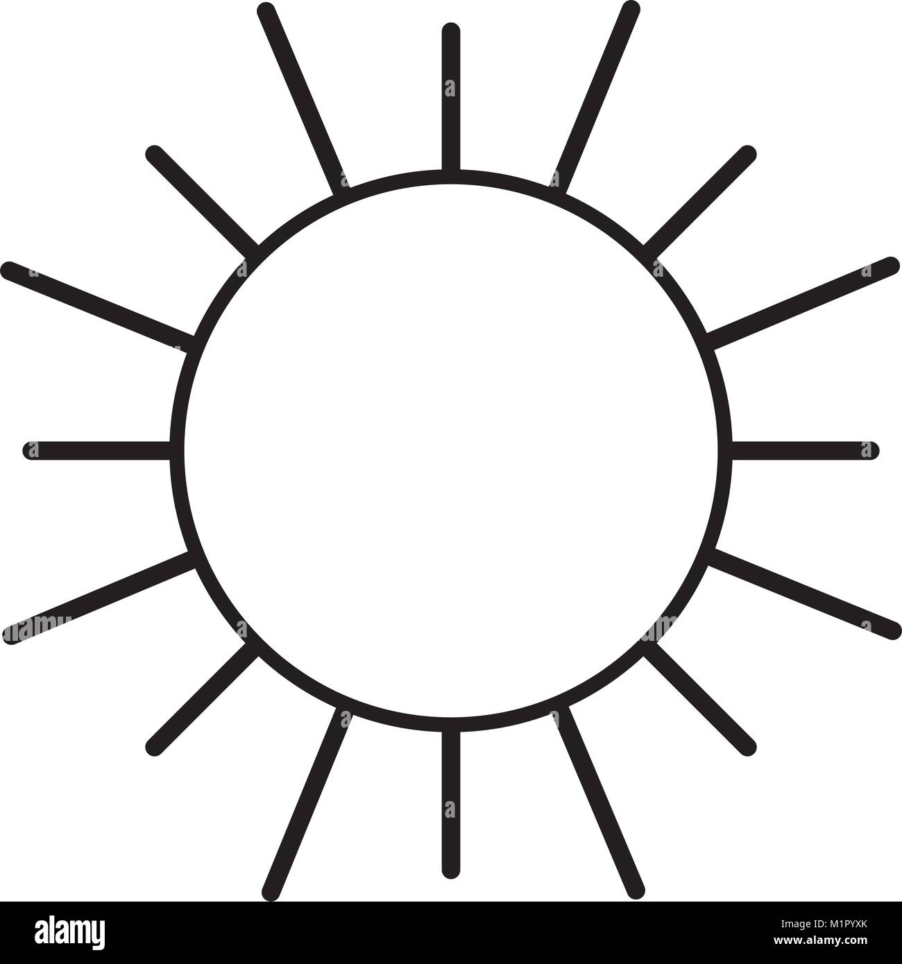 Hot sun clipart Black and White Stock Photos & Images - Alamy