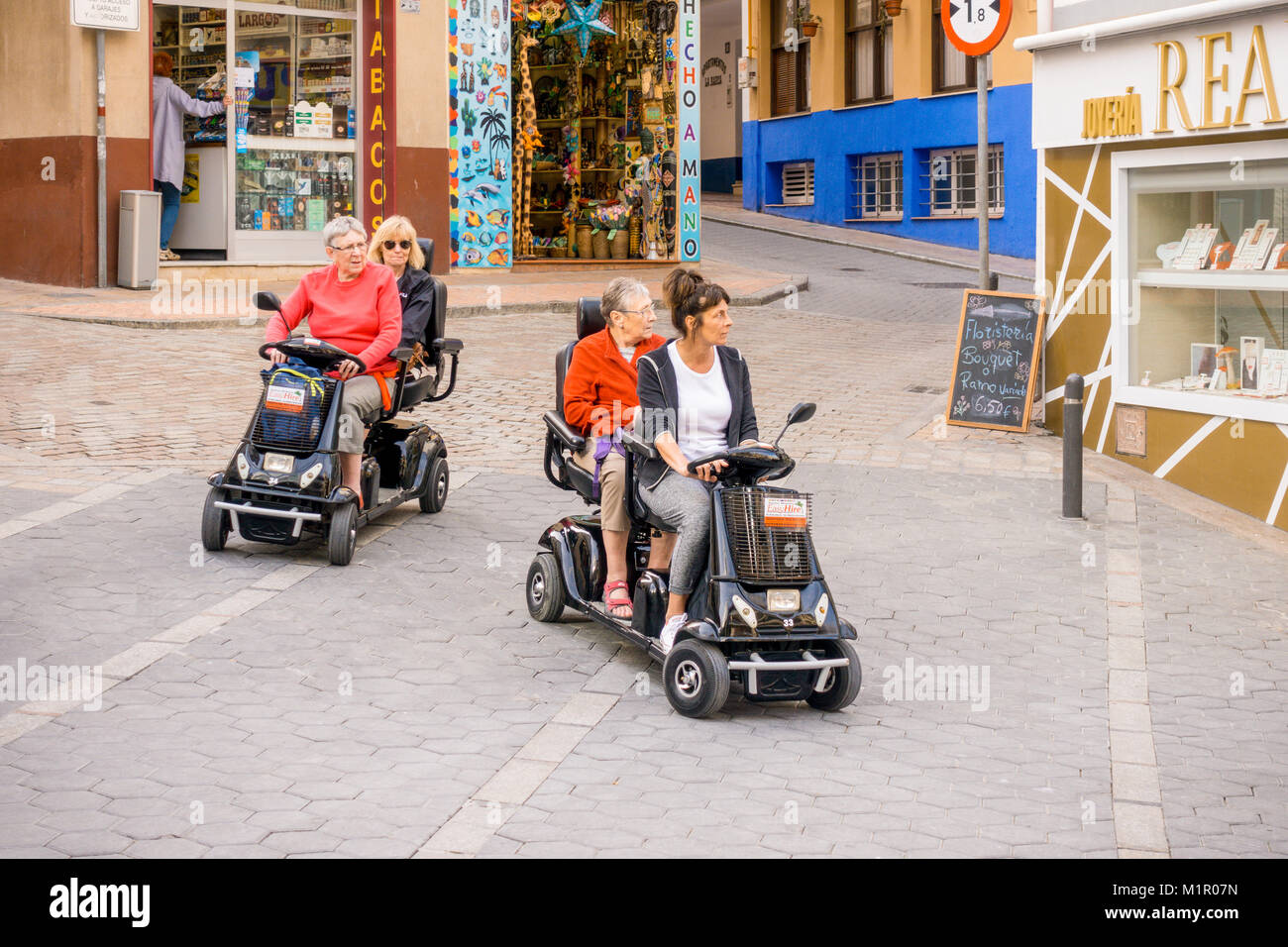 Mobility scooter benidorm hires stock photography and images Alamy