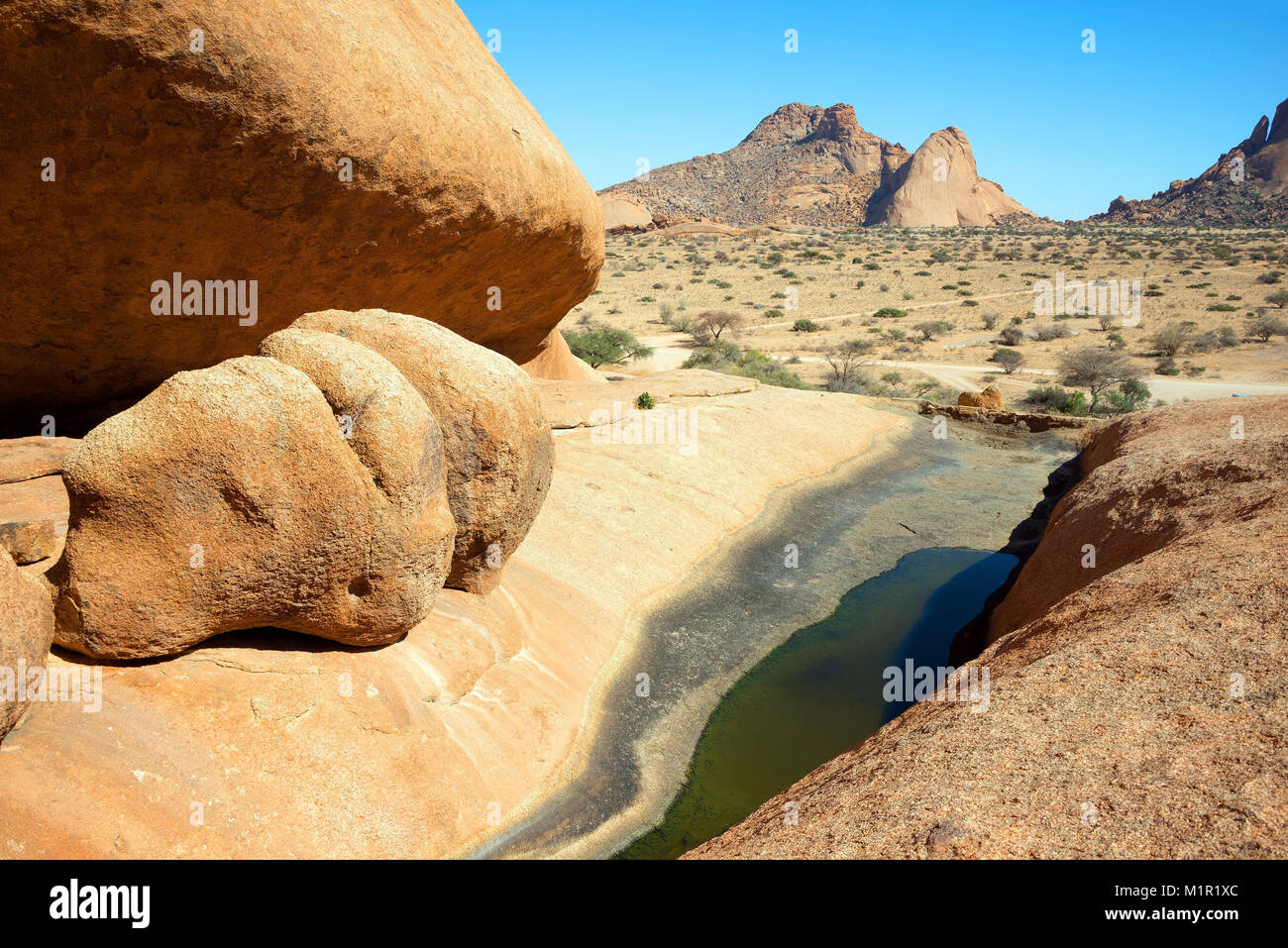 Granite rocks, Spitzkoppe, erongo, Damaraland, Namibia, Granitfelsen, Erongo Stock Photo