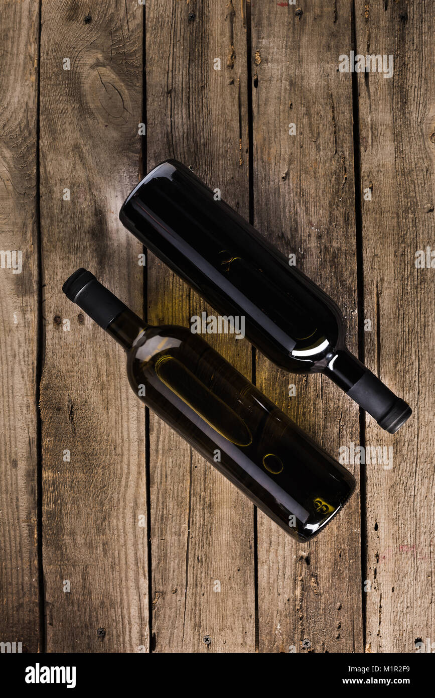 two bottles of red wine Stock Photo Alamy