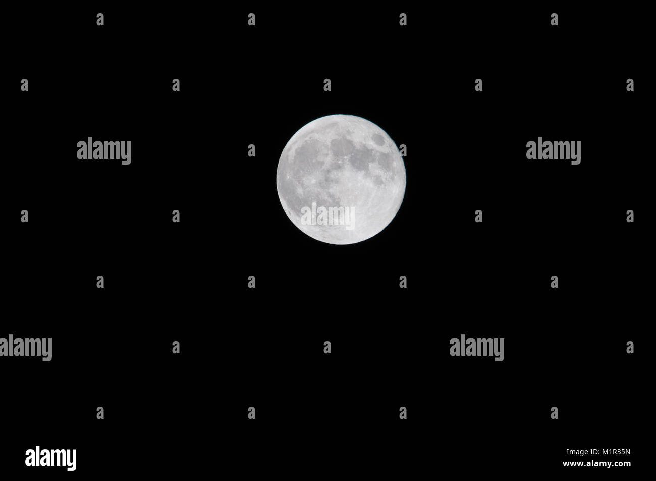 Sea of tranquillity super blue moon hires stock photography and images