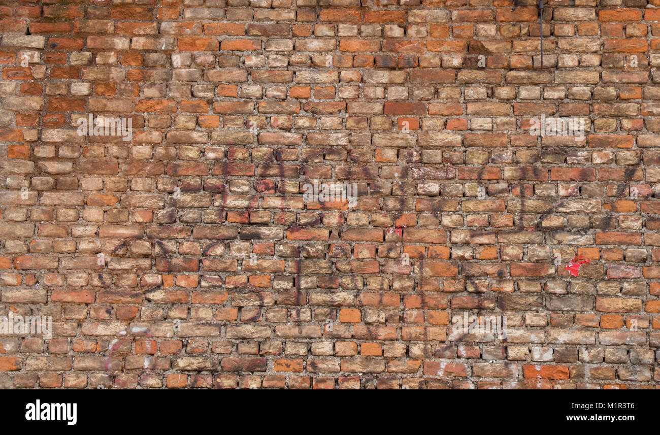 Old grunge brick wall as a background Stock Photo - Alamy