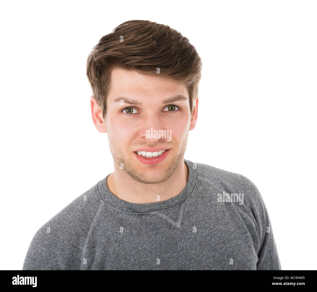 Portrait Of A Happy Young Male College Student Stock Photo - Alamy