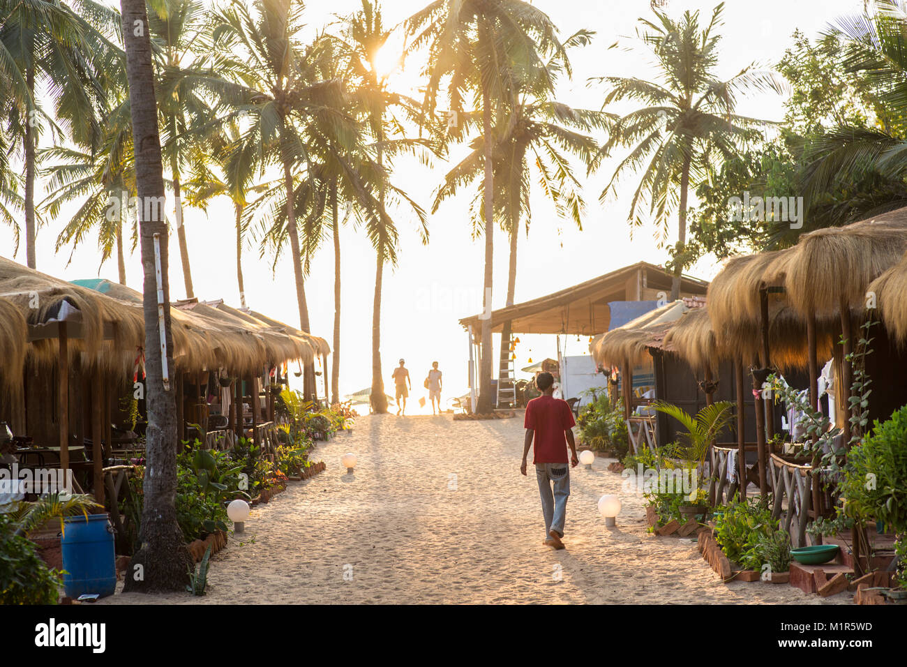 Indian man walking side view hi-res stock photography and images - Alamy