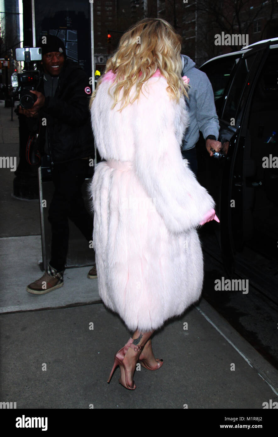NEW YORK, NY January 31, 2018:Rita Ora perform at The Tonight Show