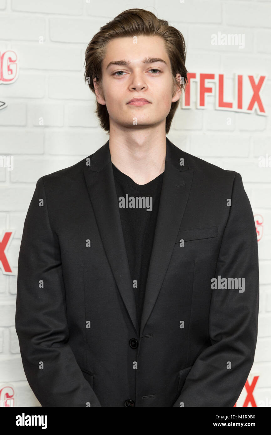 New York, NY - January 31, 2018: Elijah Stevenson attends Netflix