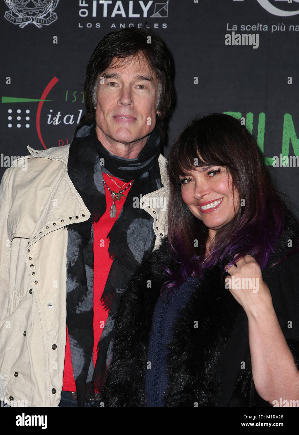 LOS ANGELES, CA - JANUARY 31: Ronn Moss, Devin DeVasquez, at the ...