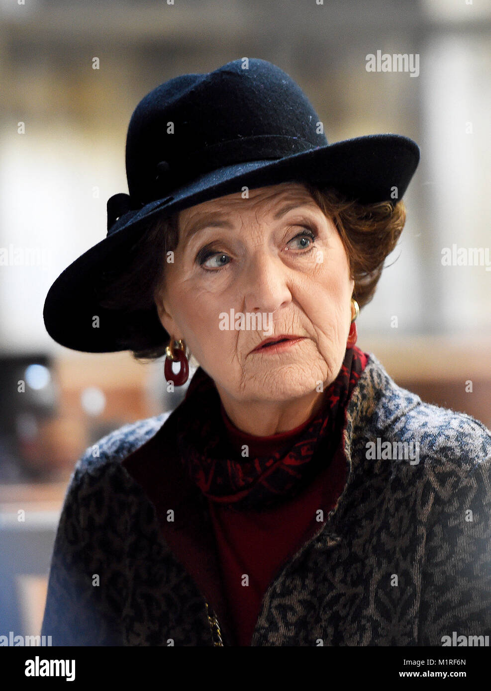 Ouwerkerk, Netherlands. 01st Feb, 2018. Princess Margriet of The Netherlands in Ouwerkerk, on February 1, 2018, to attend the National Remembrance Flood disaster at the National Monument Flood 1953 Credit: Albert Nieboer/Netherlands OUT/Point De Vue Out Credit: Albert Nieboer/Royal Press Europe/RPE/dpa/Alamy Live News Stock Photo