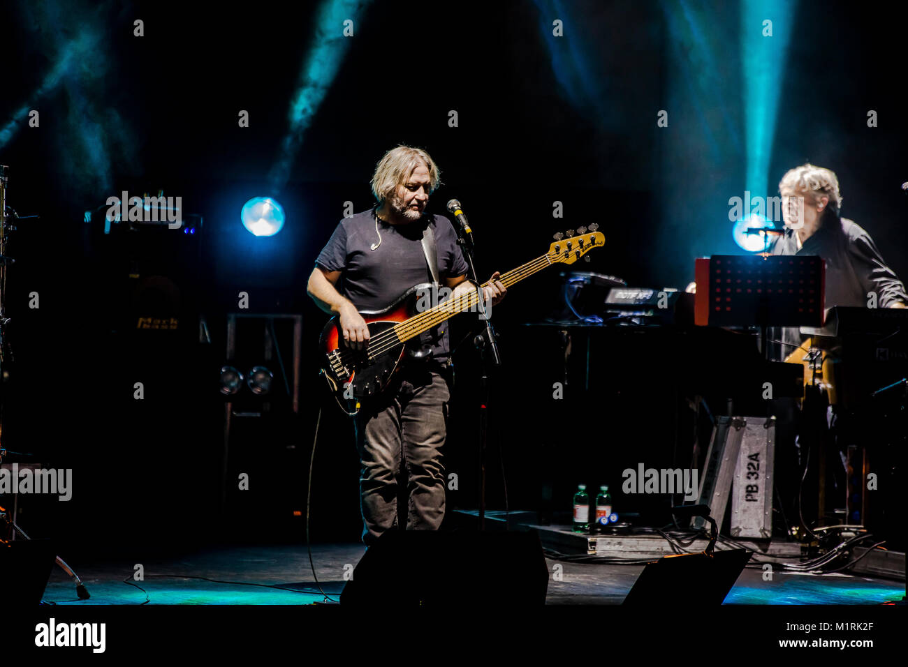Teatro Duse, Bologna - Italy. The italian rock band, Nomadi, performed during a live of their last tour. Credit Luigi Rizzo/Alamy Live News Stock Photo