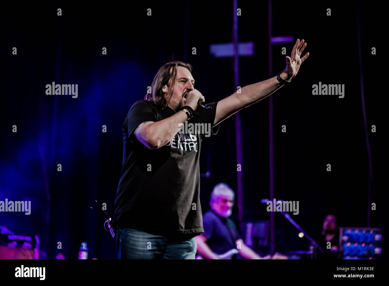 Teatro Duse, Bologna - Italy. The italian rock band, Nomadi, performed during a live of their last tour. Credit Luigi Rizzo/Alamy Live News Stock Photo