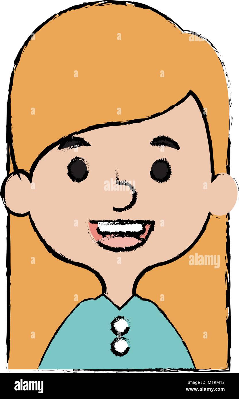 cute and little girl Stock Vector Image & Art - Alamy