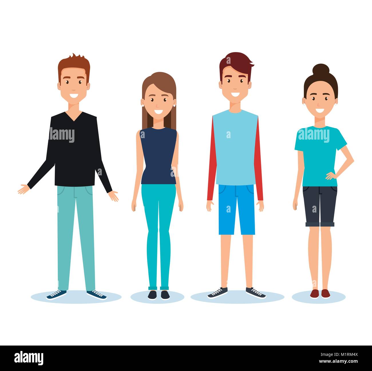 group of people avatars characters Stock Vector Image & Art - Alamy
