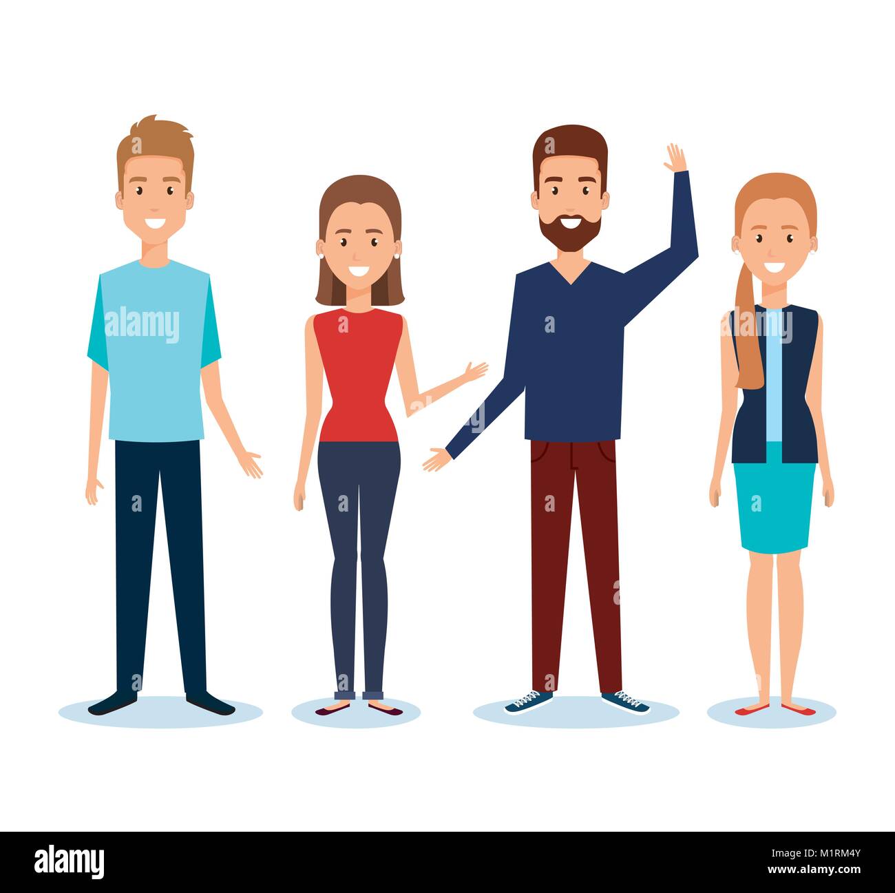 group of people avatars characters Stock Vector Image & Art - Alamy