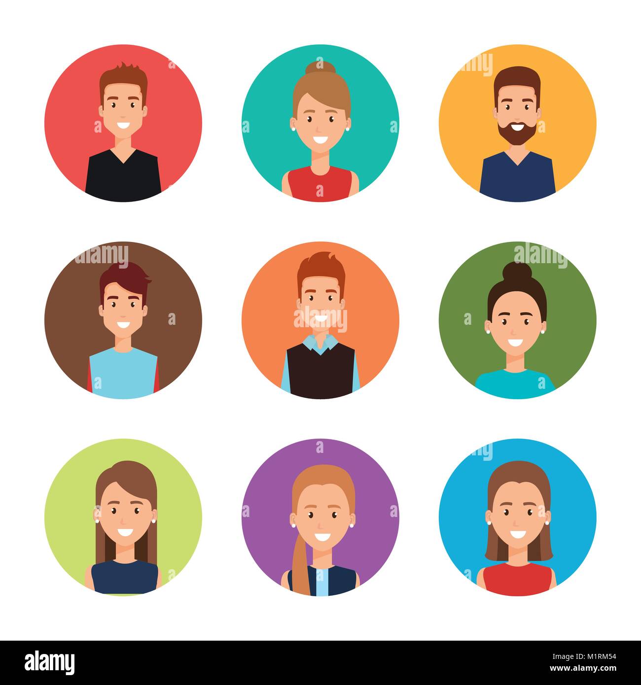 group of people avatars characters Stock Vector Image & Art - Alamy