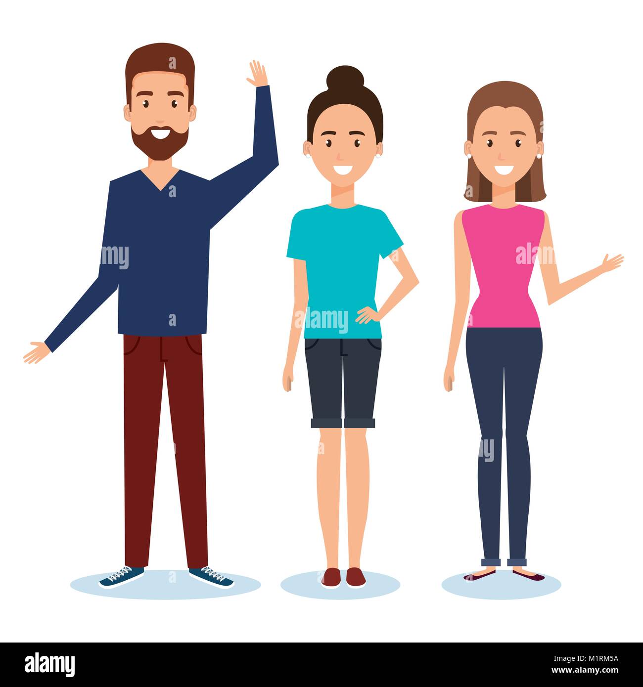 group of people avatars characters Stock Vector Image & Art - Alamy