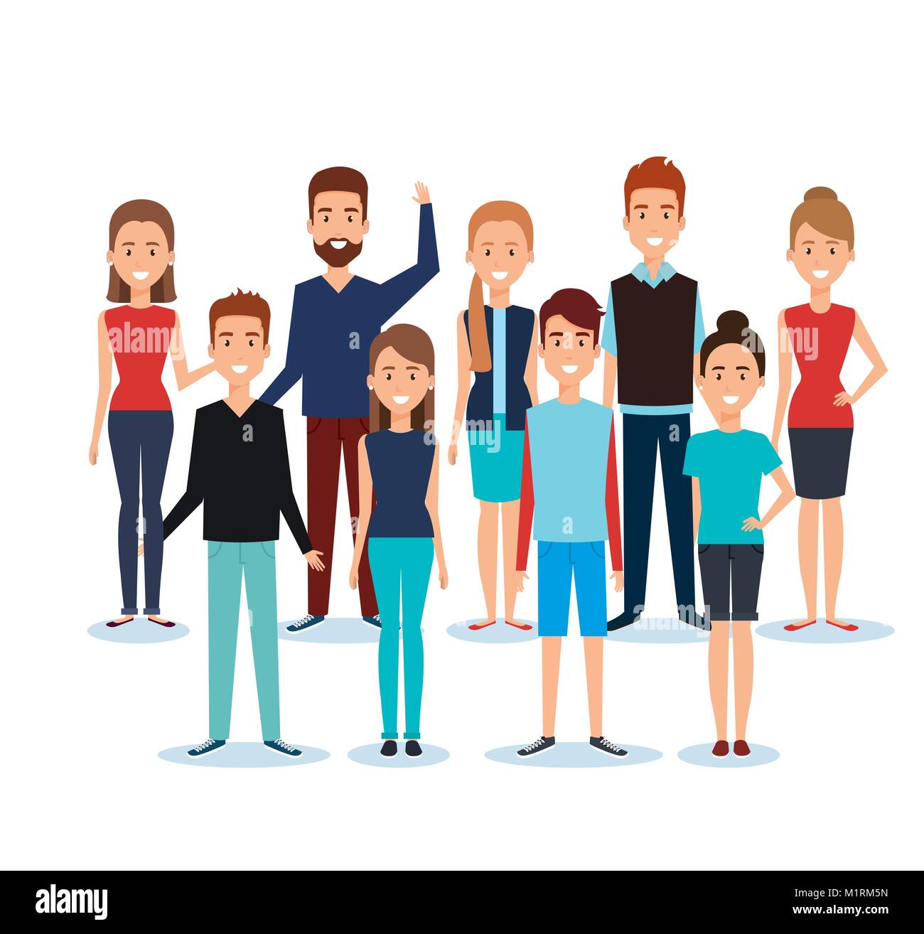 group of people avatars characters Stock Vector Image & Art - Alamy