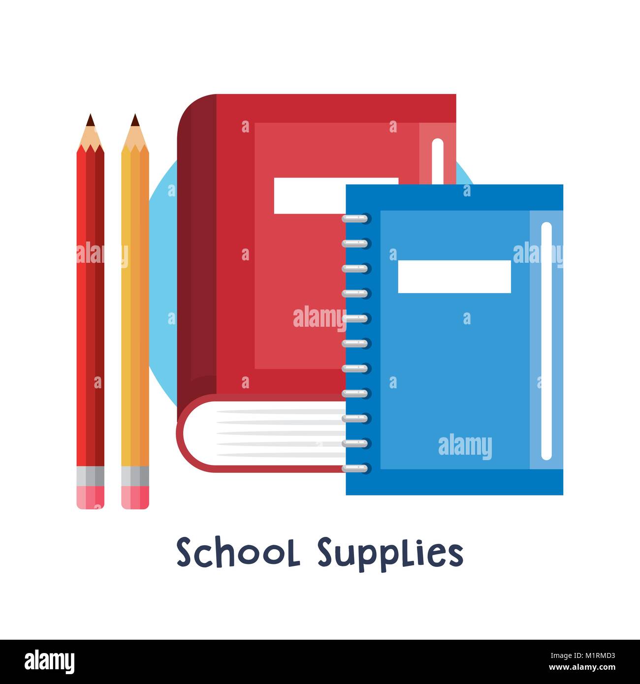 school supplies set icons Stock Vector Image & Art - Alamy