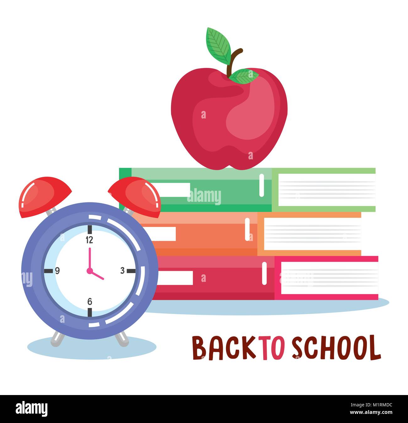 school supplies set icons Stock Vector Image & Art - Alamy