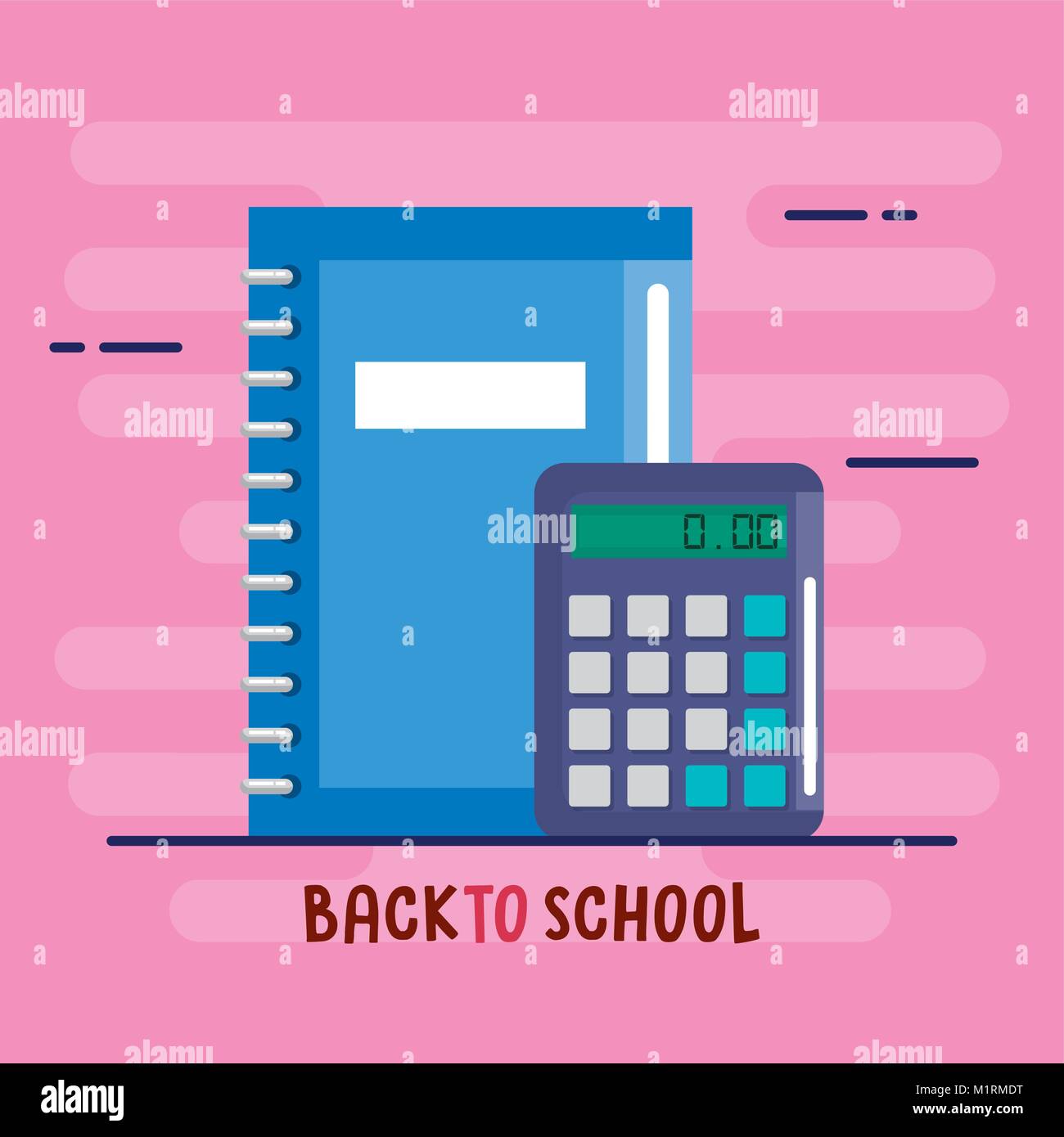 school supplies set icons Stock Vector Image & Art - Alamy